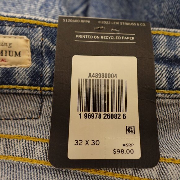 NWT Levi's jeans Noughties Boot cut women's 32 stonewash blue red tab Y2K - Picture 12 of 14